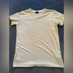 Metallica white t-shirt size small